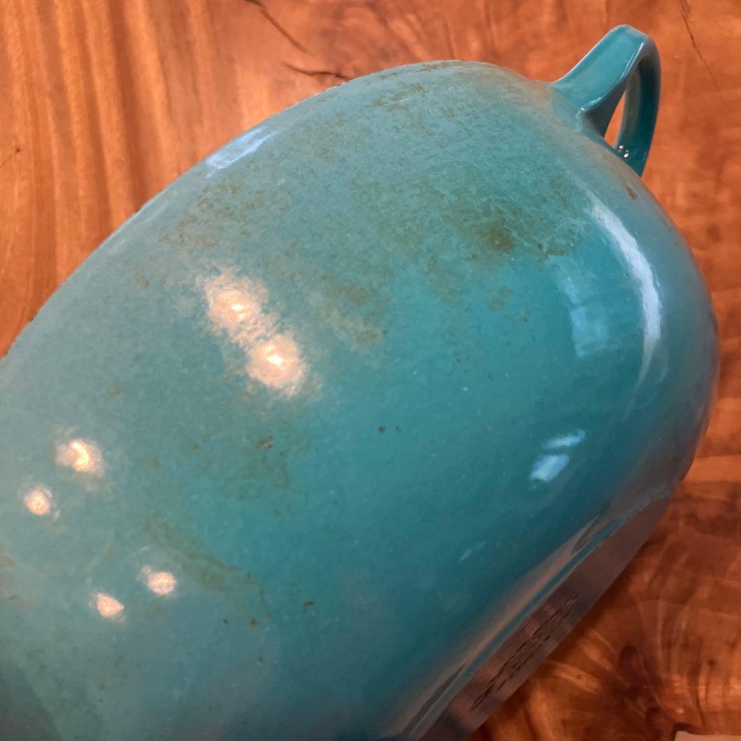 LE CREUSET 両手鍋　コバルトブルー22
