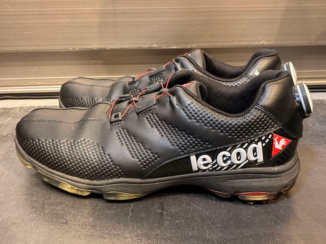 ★美品★バック付★le coq sportif ゴルフシューズ WLS ブラック