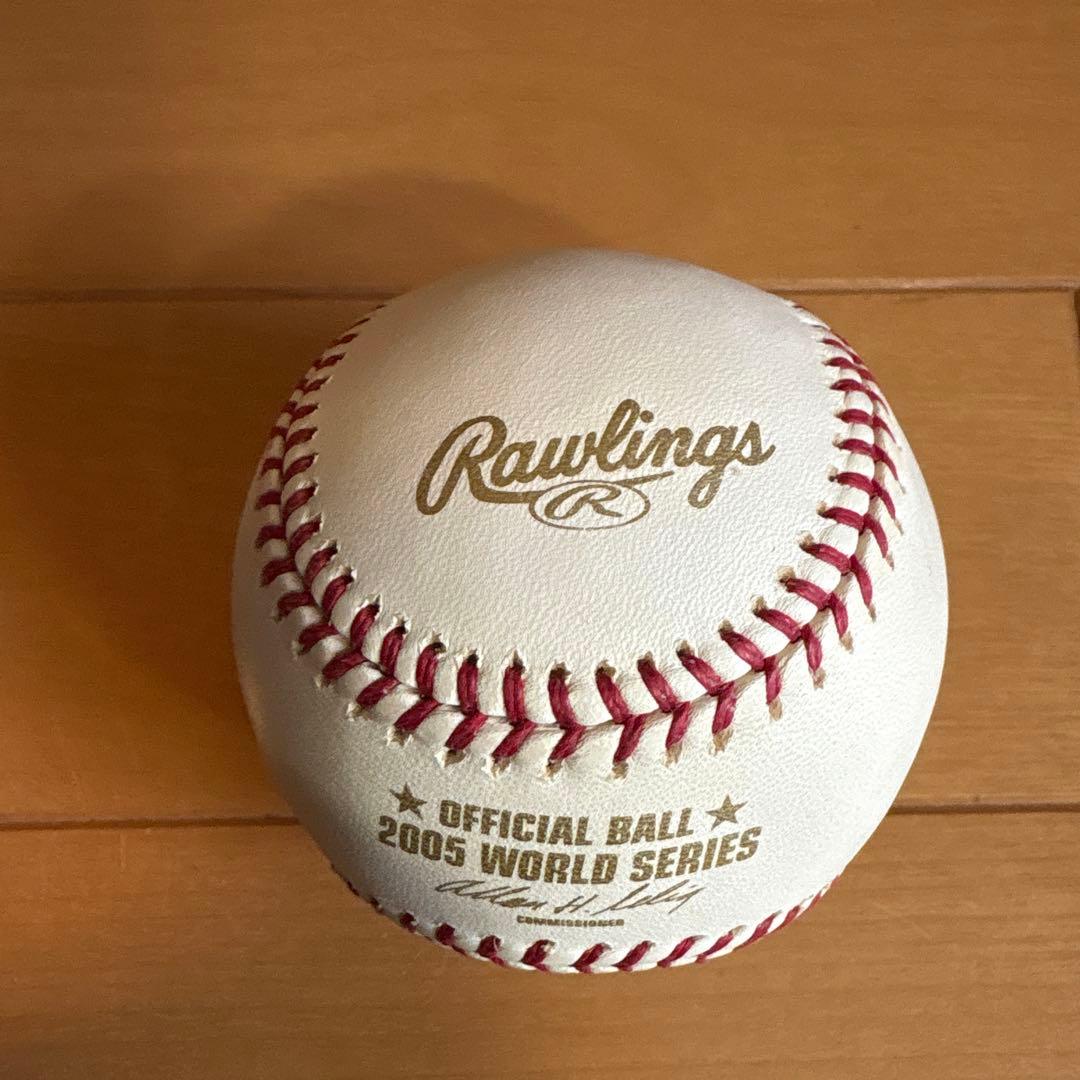 MLBワールドシリーズ2005年記念球　シカゴホワイトソックス　箱付き　井口資仁