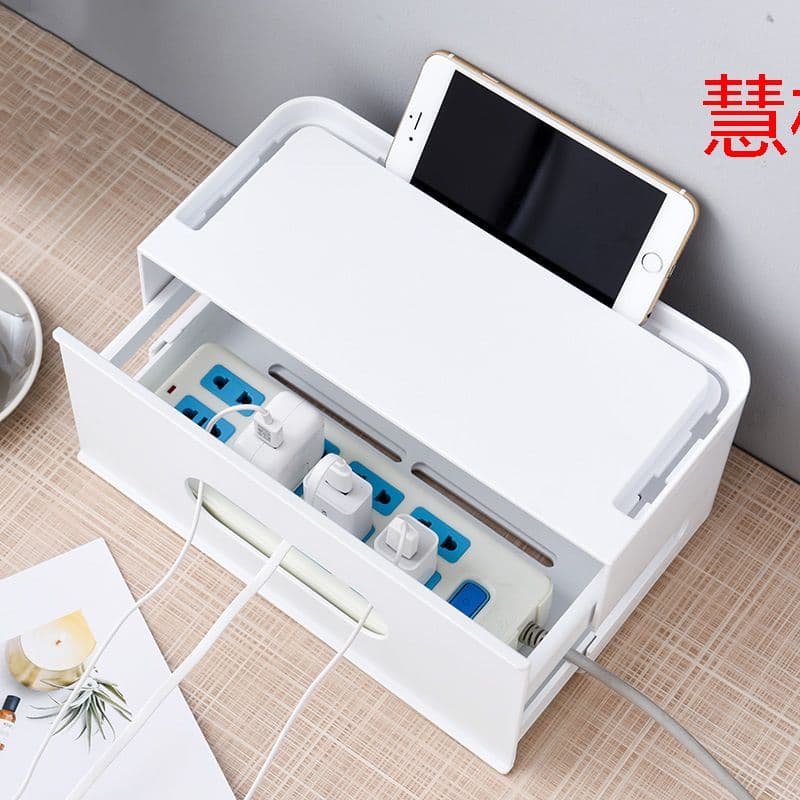 卓上収納　蓋付き　コンパクト　引き出し　文房具　リモコン　充電可能　プラスチY