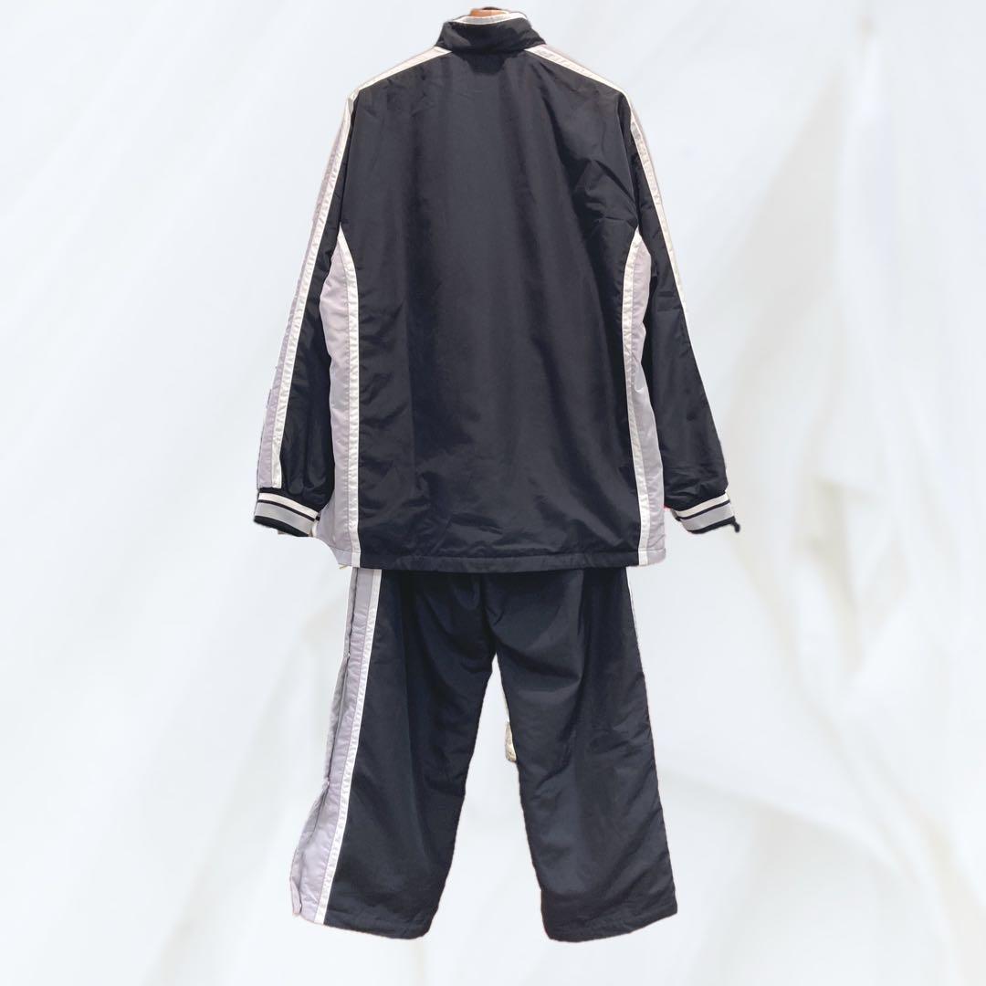asics ジャージ上下セット 黒　スポーツウェア　ランニングウェア　L