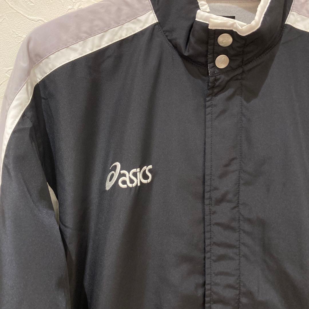 asics ジャージ上下セット 黒　スポーツウェア　ランニングウェア　L