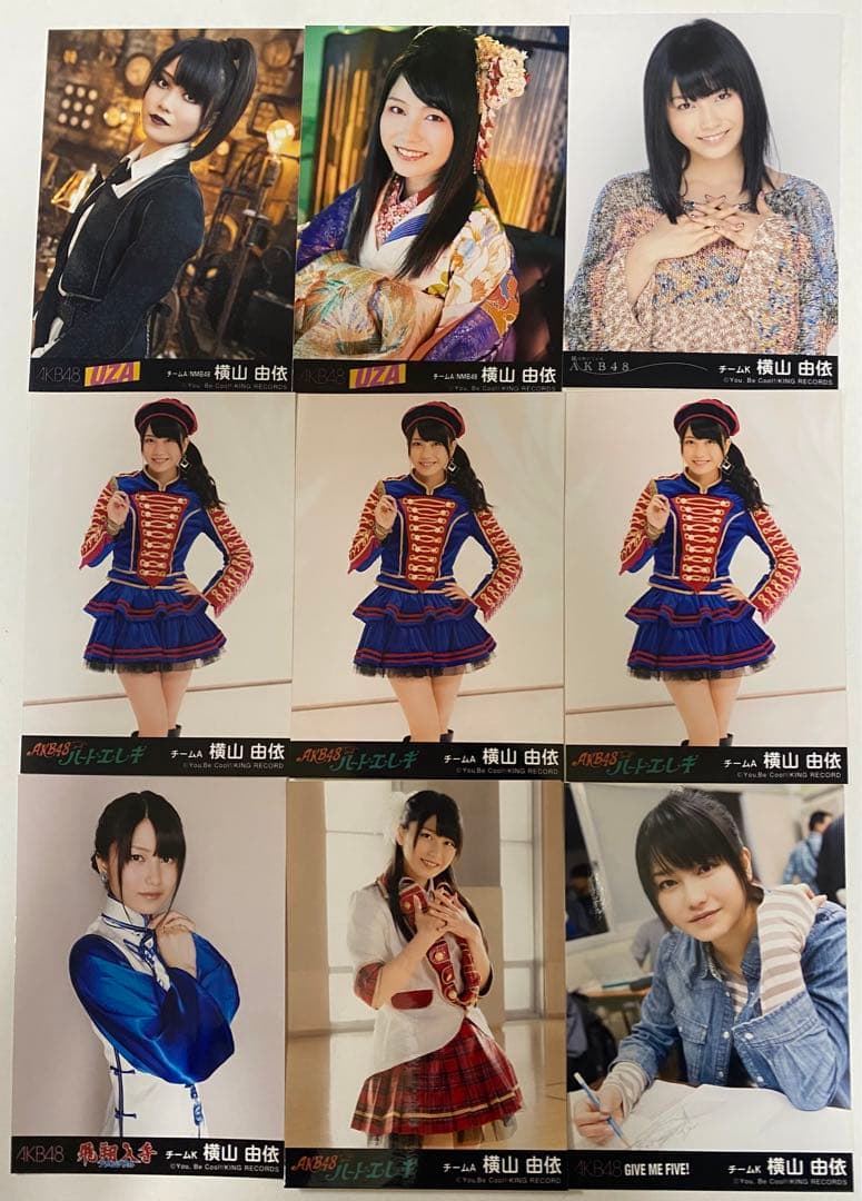 AKB48 横山由依 チームK チームA 生写真 総監督 まとめ売り