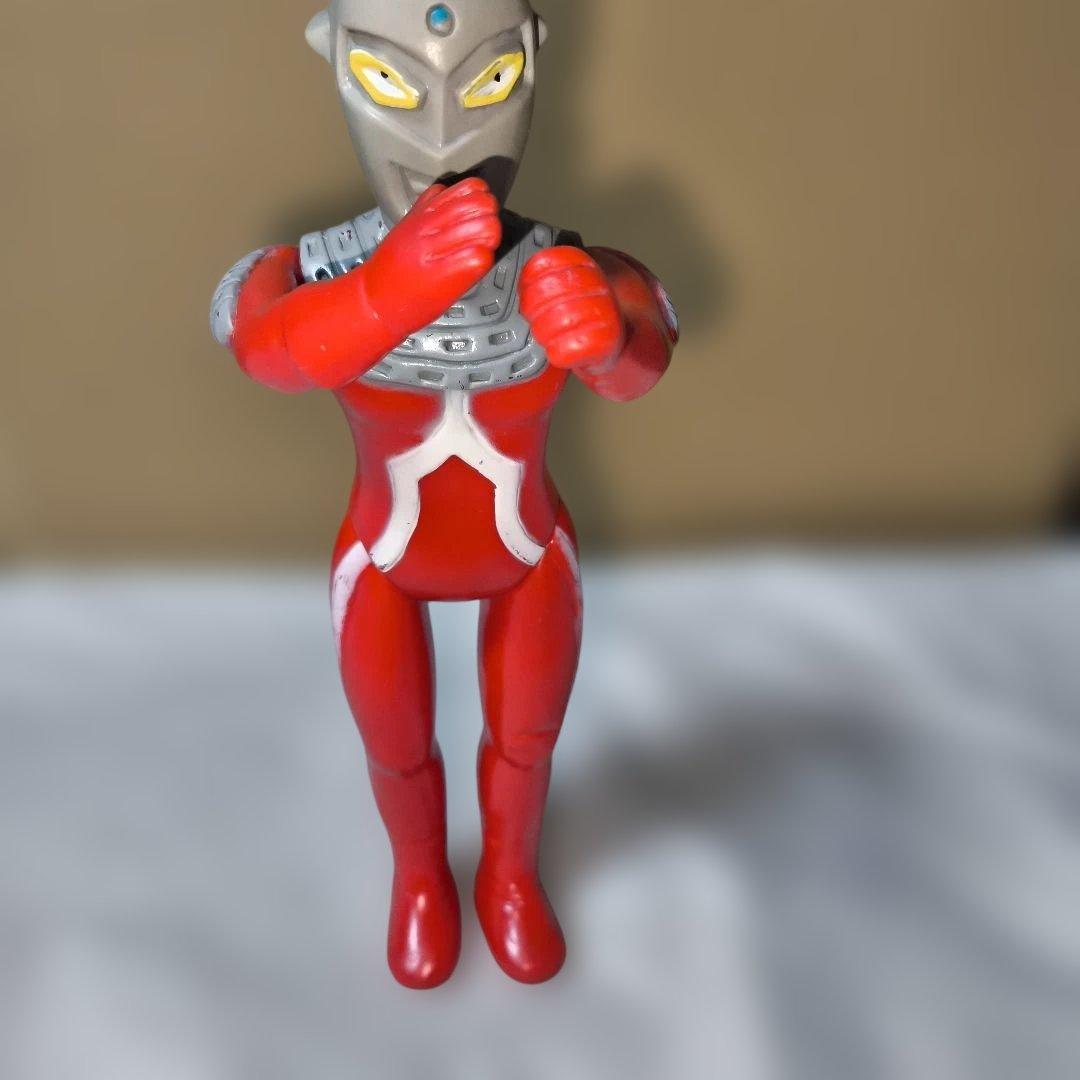 希少品 マルサン ソフビ 450サイズ ウルトラセブン H290mm 後頭部尖り