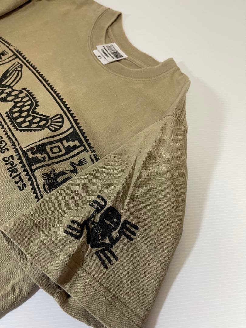 雷魚　アザーサイド　Tシャツ　ベージュ　size M