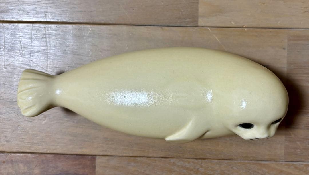 リサラーソン 置物 アザラシ 16cm Lisa Larson 陶器・北欧