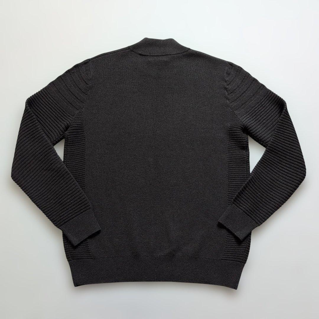 【極美品】タイトリストゴルフ　モックネックリブ袖ニット　黒　M