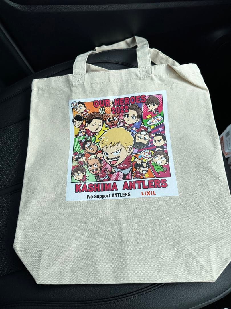 鹿島アントラーズ　LIXIL×SPORTS 千田純生先生イラスト　トートバッグ
