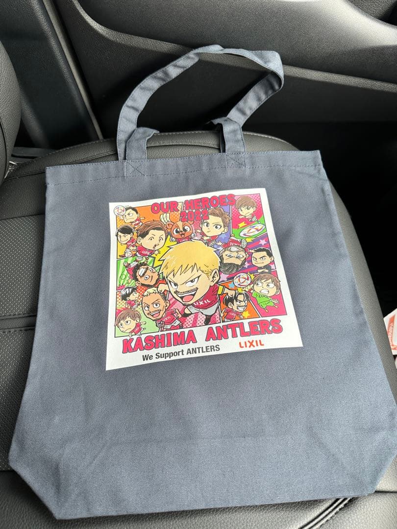 鹿島アントラーズ　LIXIL×SPORTS 千田純生先生イラスト　トートバッグ