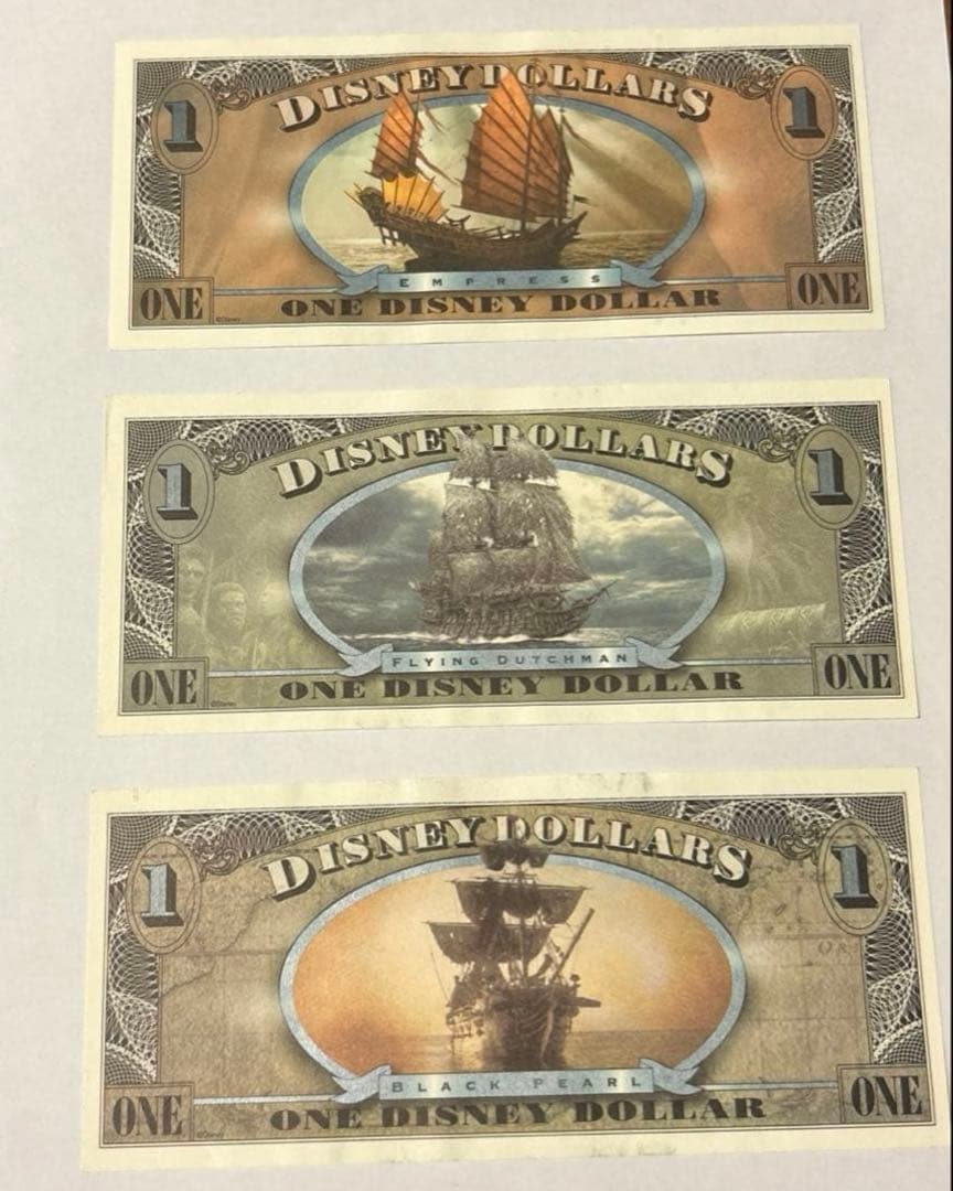 【希少】 Disney Dollar パイレーツ・オブ・カリビアン 1ドル札