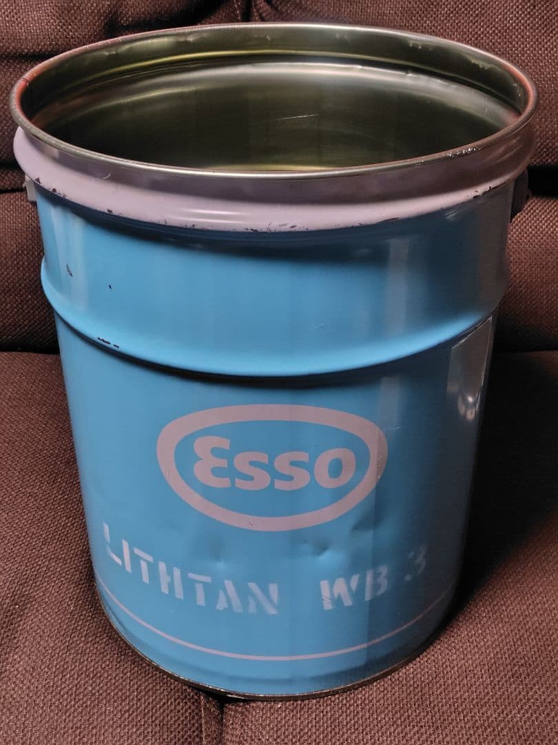 貴重 当時物 ESSO 出光 ペール缶 昭和レトロ ヴィンテージ シャビー