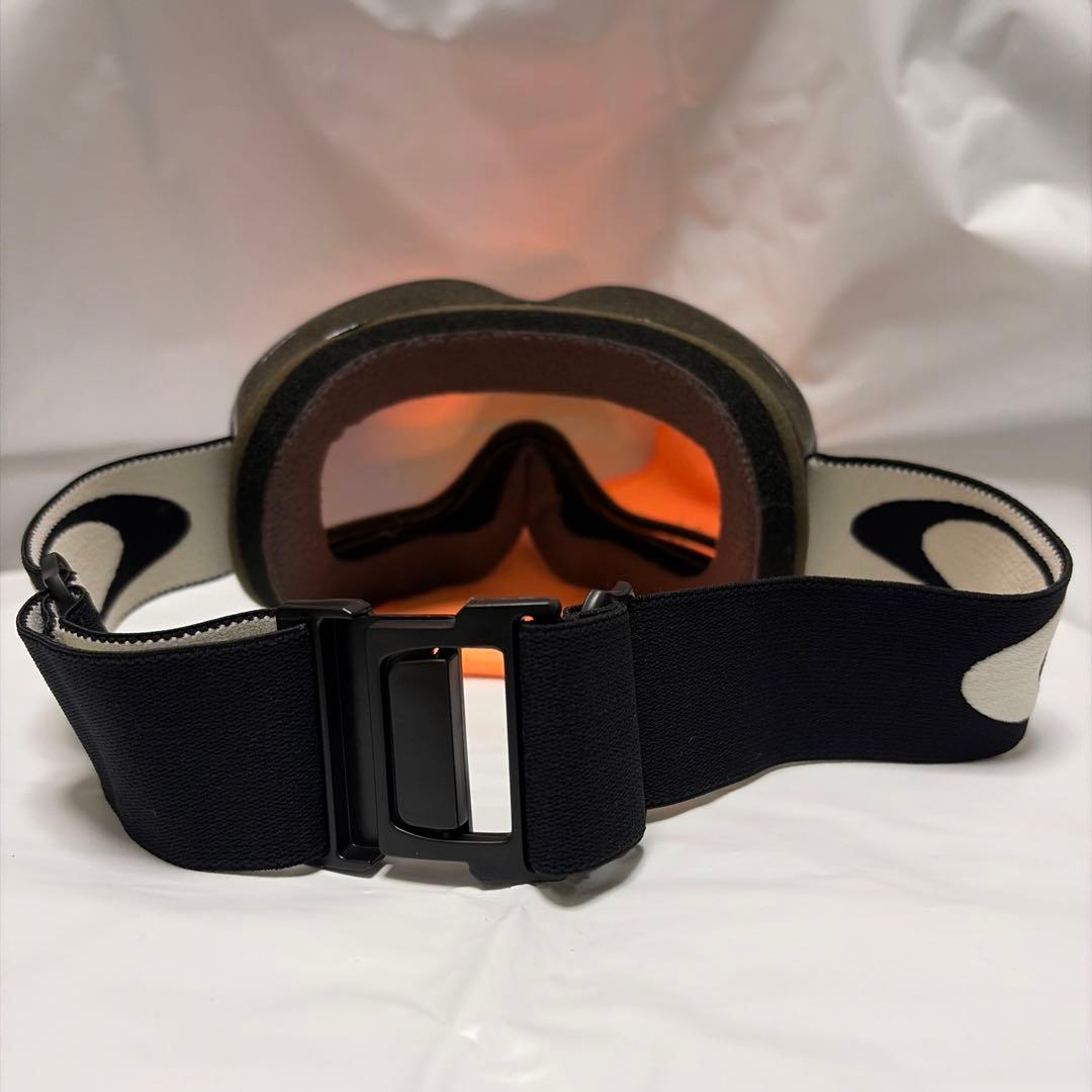 美品 Oakley オークリー スノーボード スキー ゴーグル 黒 ミラーレンズ