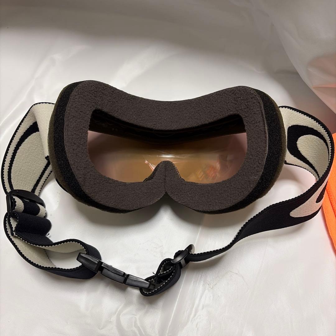 美品 Oakley オークリー スノーボード スキー ゴーグル 黒 ミラーレンズ
