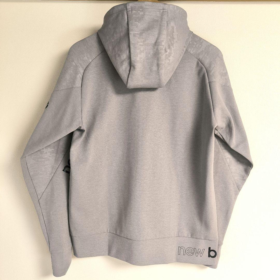 【極美品】New Balance フルジップフーディ トレーニング グレー M
