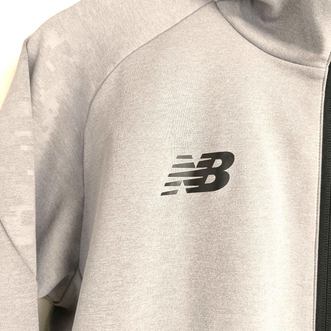 【極美品】New Balance フルジップフーディ トレーニング グレー M