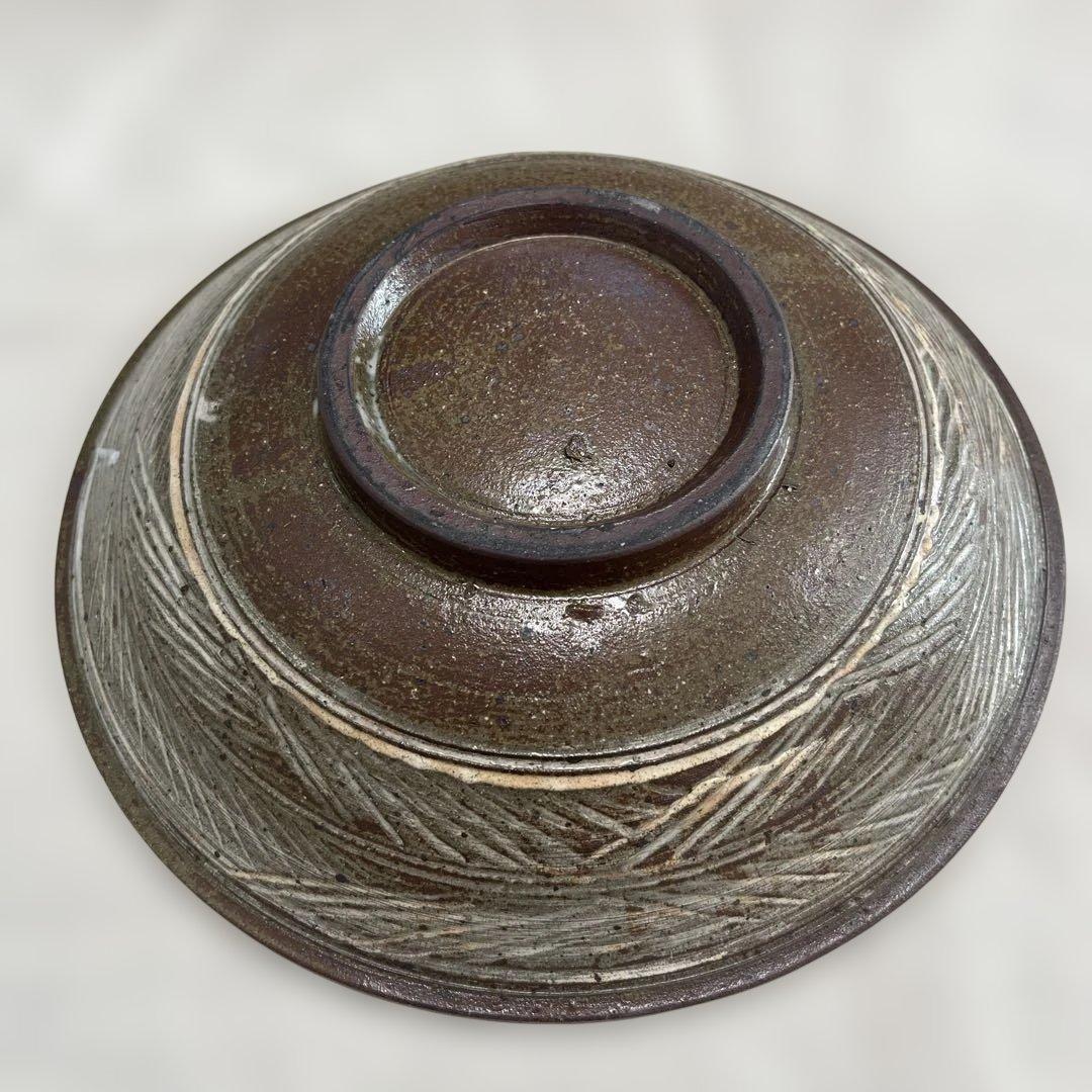 井上茂　彫三島 7寸 鉢 盛り鉢 深皿