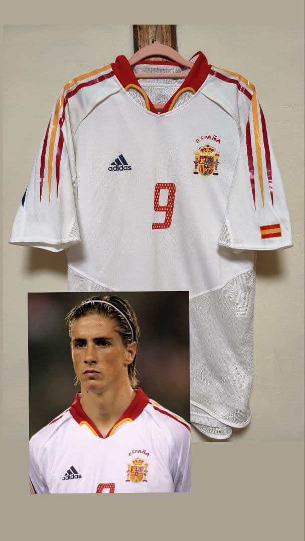 ウェア F. TORRES #9 Spain away 2004/05 2 layers