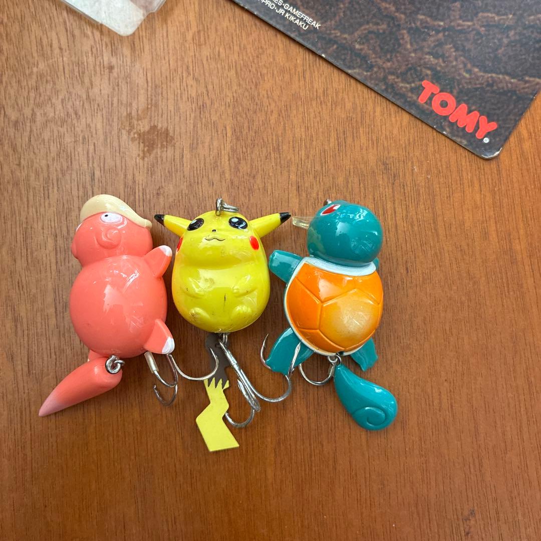 TOMY ポケモンルアー 3個セット （ピカチュウ／ヤドン／ゼニガメ）