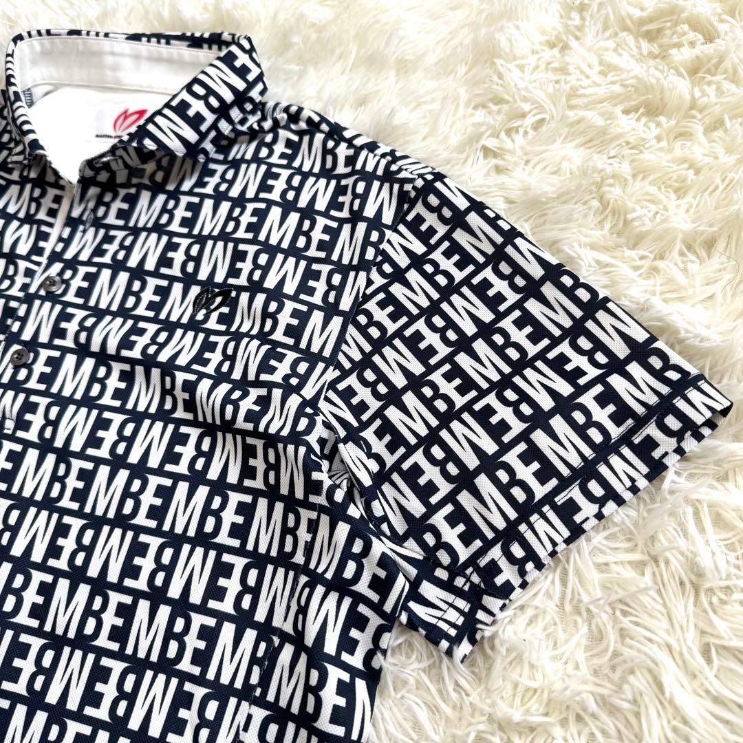 【新品同様】マスターバニーエディション　ロゴ刺繍　半袖ポロシャツ　XL ブラック