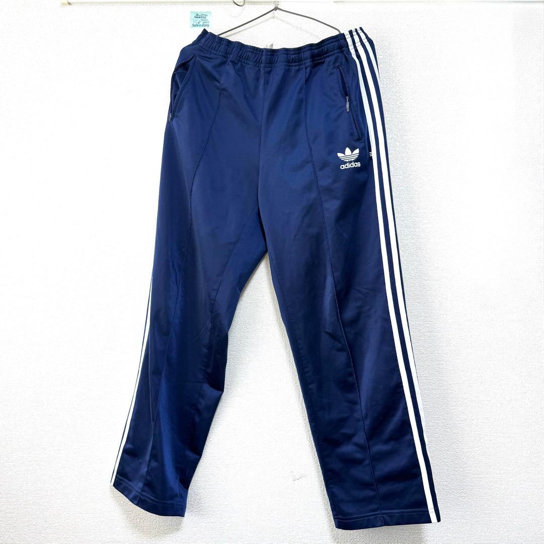 adidas アディダス ジャージ ネイビー　Lサイズ　トレフォイルロゴ　パンツ