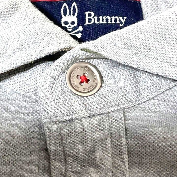 ♯177 PsychoBunny サイコバニー長袖シャツ 迷彩 ロゴ刺繍パッチ
