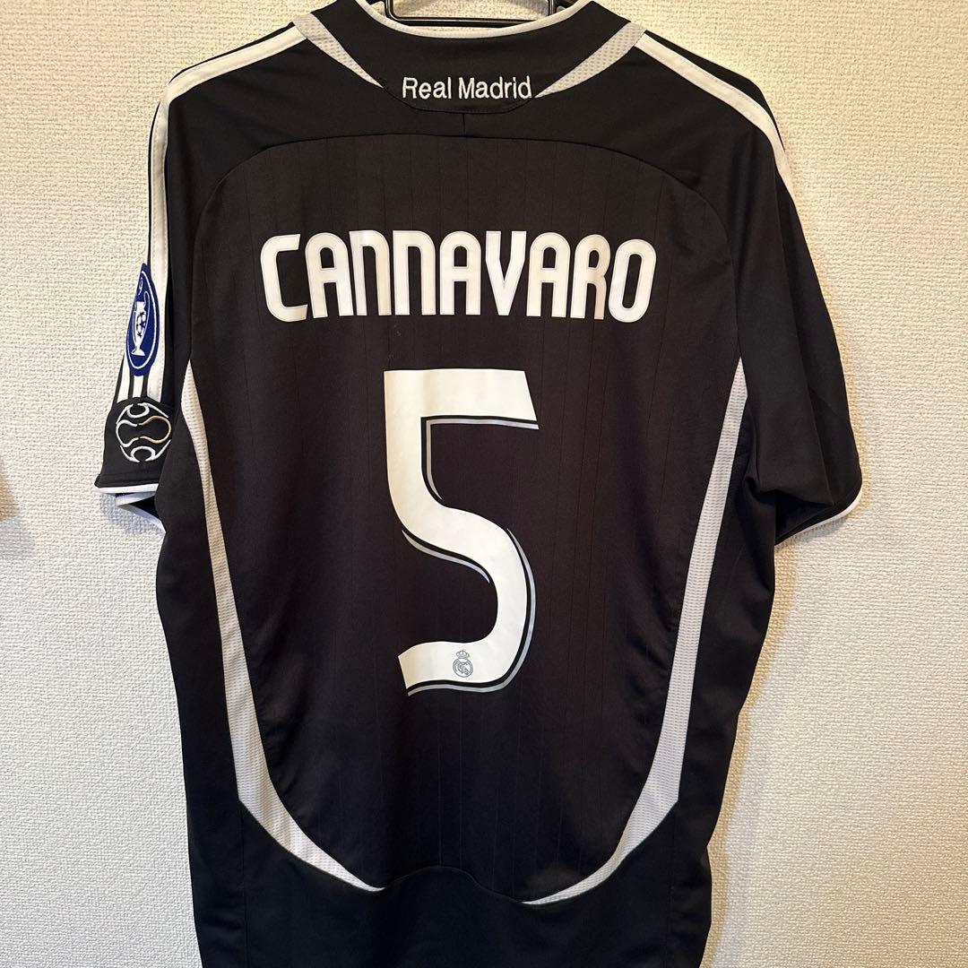Real Madrid CANAVARO 5 シャツ 黒