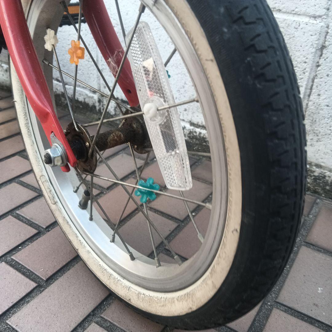 アサヒ自転車　補助輪つき　14インチ