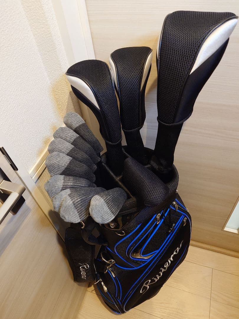 ダンロップ ハイブリッド メンズゴルフクラブセット 美品のキャディバック付