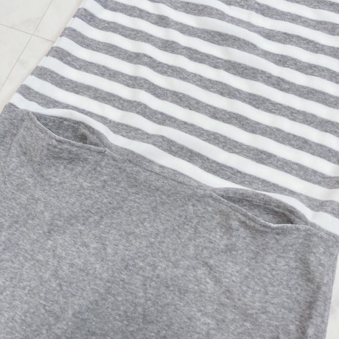 BEAMS GOLF ポロシャツワンピース パイル ボーダー S ゴルフウェア