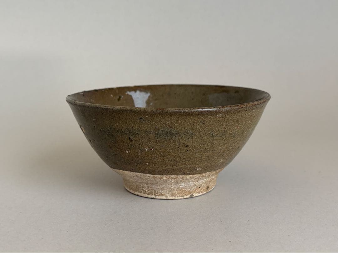 18世紀 壺屋焼 飴釉碗 マカイ 茶碗 琉球 湧田焼 古陶 骨董 古美術 茶道具