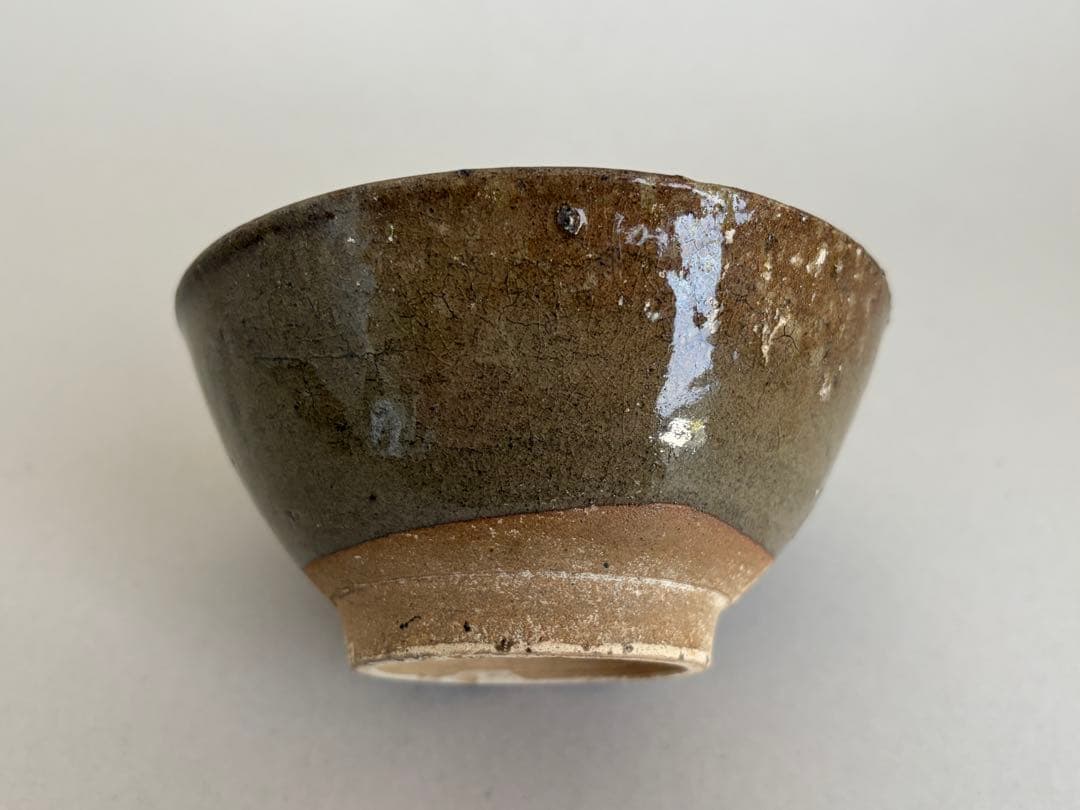 18世紀 壺屋焼 飴釉碗 マカイ 茶碗 琉球 湧田焼 古陶 骨董 古美術 茶道具
