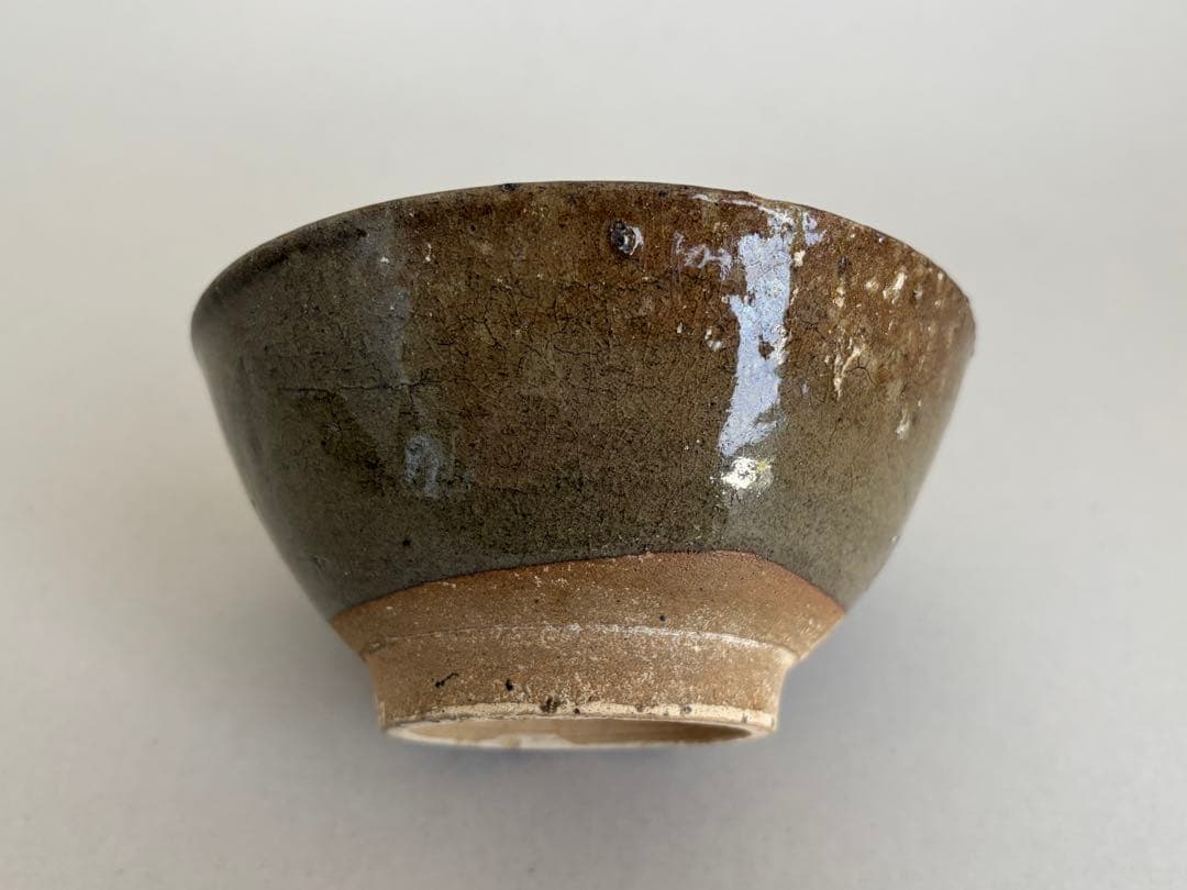 18世紀 壺屋焼 飴釉碗 マカイ 茶碗 琉球 湧田焼 古陶 骨董 古美術 茶道具