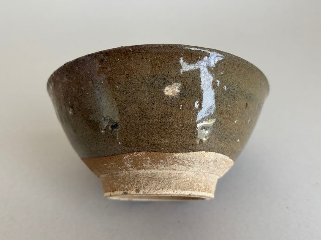 18世紀 壺屋焼 飴釉碗 マカイ 茶碗 琉球 湧田焼 古陶 骨董 古美術 茶道具