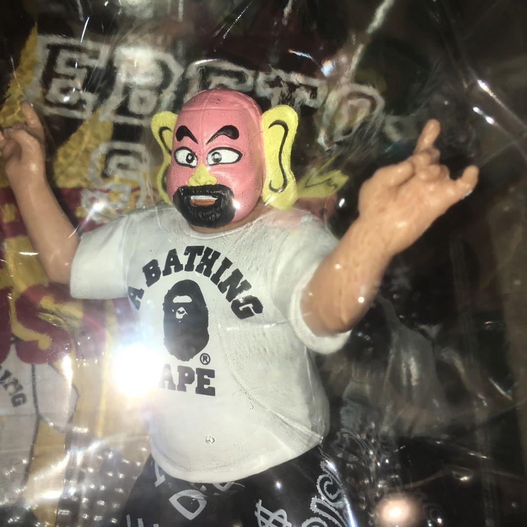 エイプコラボ　武藤敬司VSえべ藤さんAPE Tシャツバージョン2体セット