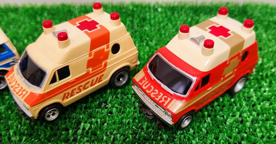 AFXマグナカー afxスロットカー ダッジバン 4台セット 当時物 レトロ
