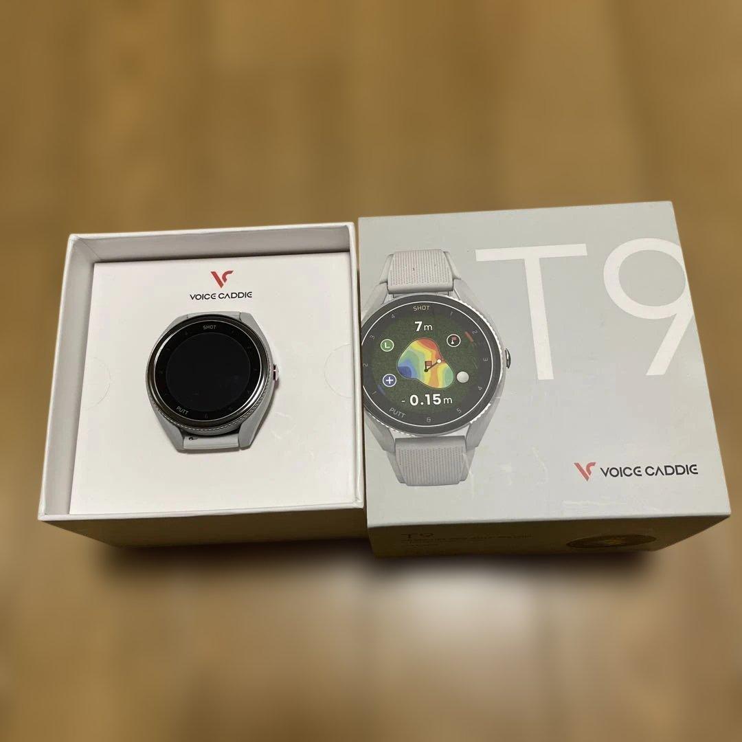 （中古）グレー≪ ボイスキャディ T9 ≫ゴルフ 腕時計型 GPS 距離測定器