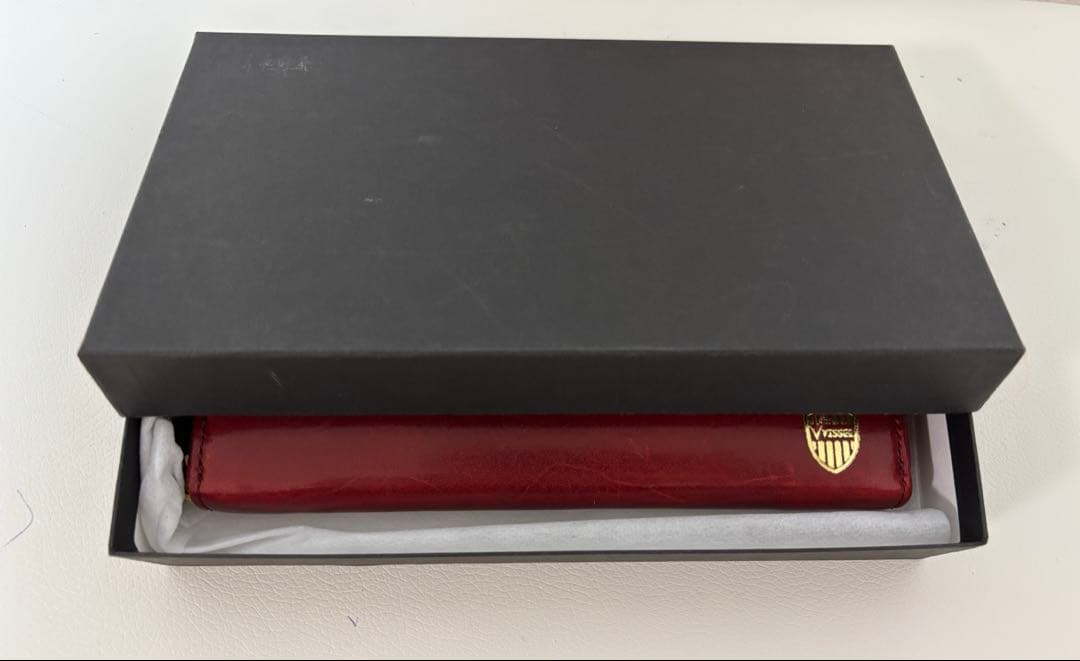 ヴィッセル神戸 オイルバケッタ 長財布 クリムゾン