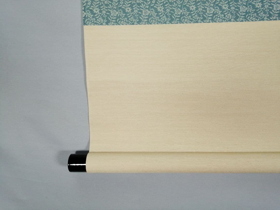 【茶道具】須磨夏郷(須磨対水息子)筆「扇面梅図」　茶掛　待合掛け　軸B903