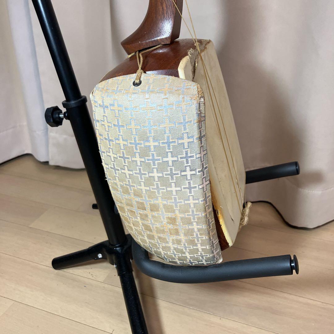 三味線 細棹 約2.5cm 猿木楽器店 琴三弦 保管品