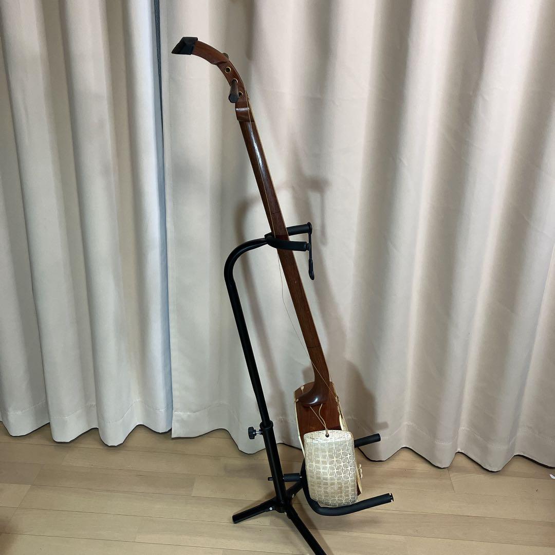 三味線 細棹 約2.5cm 猿木楽器店 琴三弦 保管品