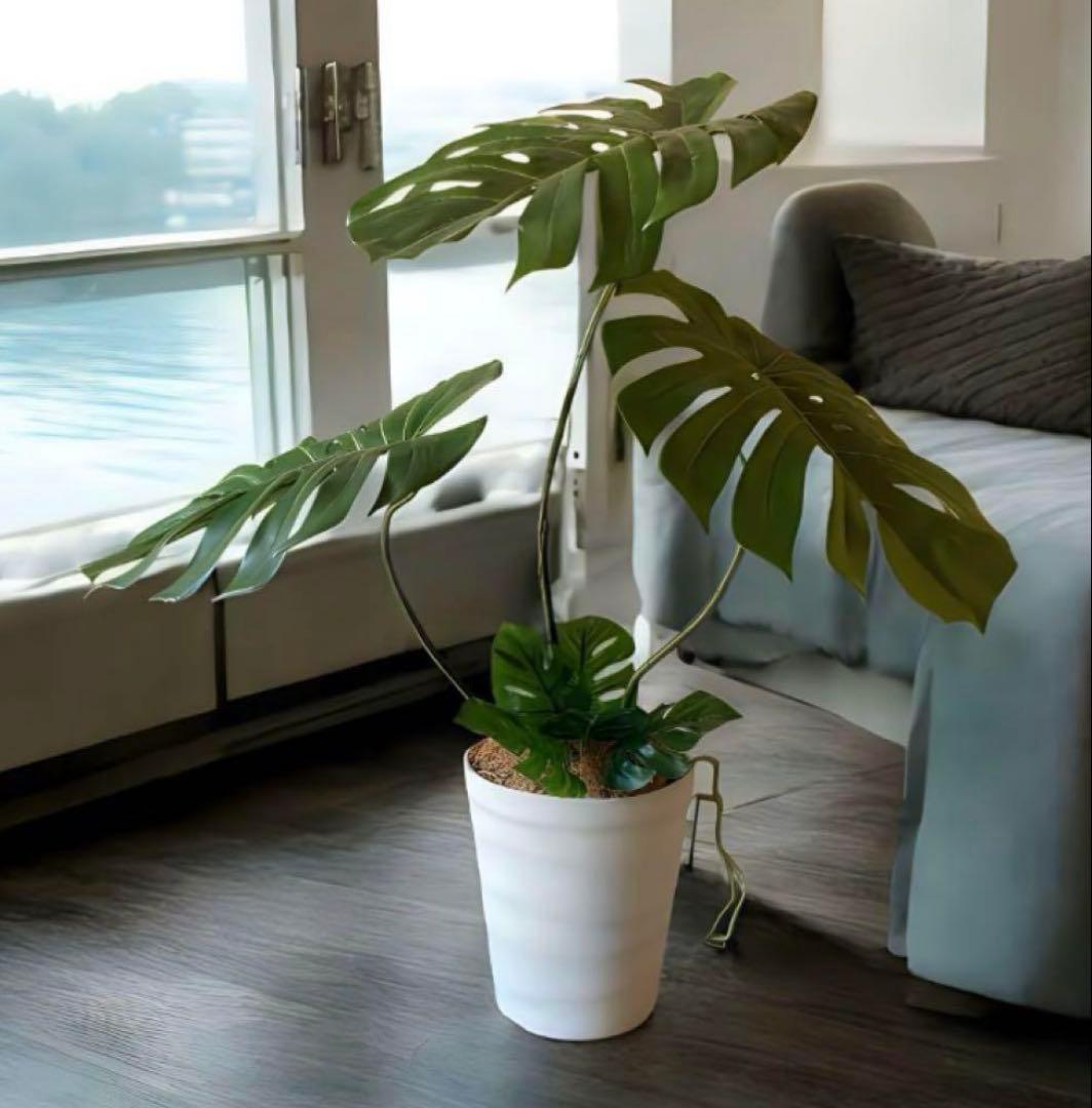 光触媒　人工観葉植物　ウォールグリーン　フェイクグリーン　モンステラ特大84