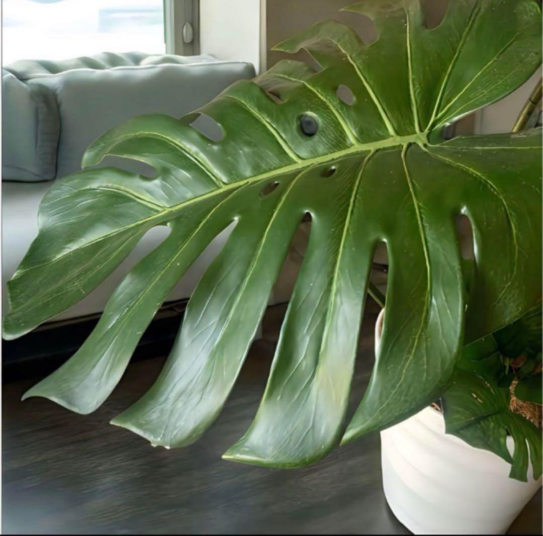 光触媒　人工観葉植物　ウォールグリーン　フェイクグリーン　モンステラ特大84