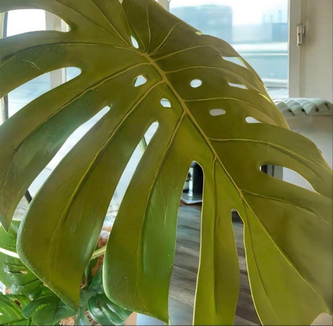 光触媒　人工観葉植物　ウォールグリーン　フェイクグリーン　モンステラ特大84
