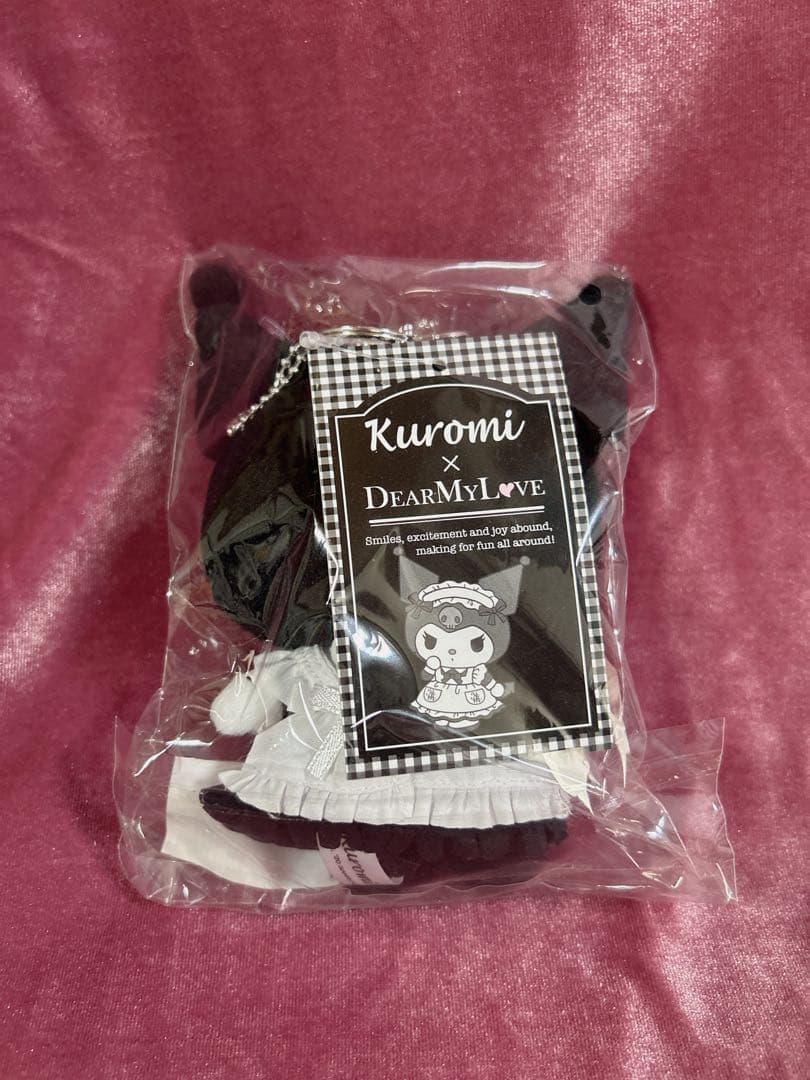 Kuromi x DearMyLove ぬいぐるみ クロミ キーホルダー