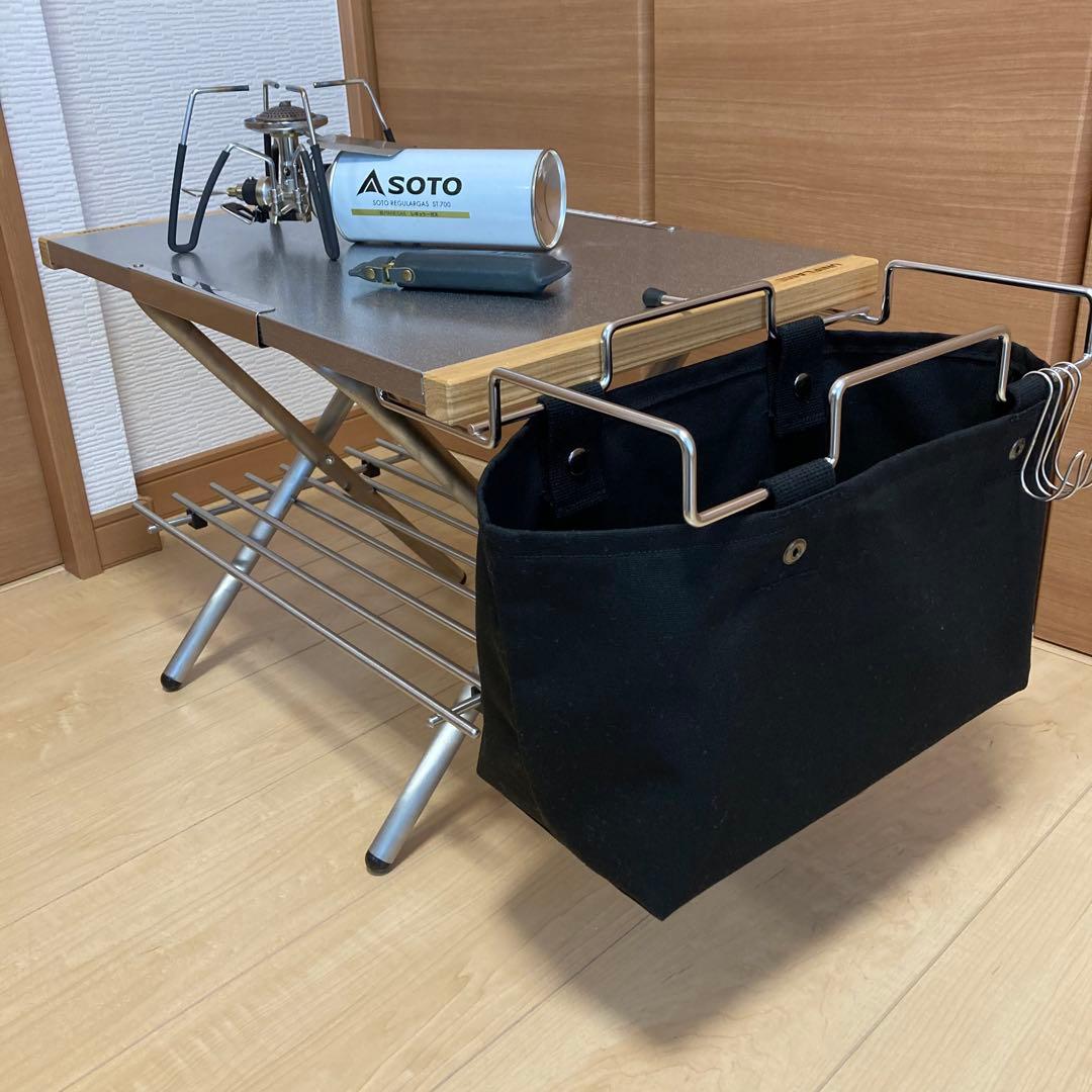 ブラック 焚き火テーブル用 ガビングフレーム カバー スノーピーク ユニフレーム