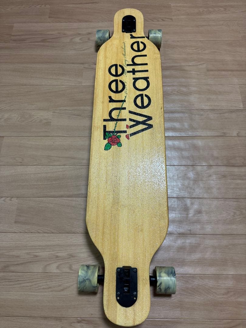 中古美品 Three Weather ロングスケートボード