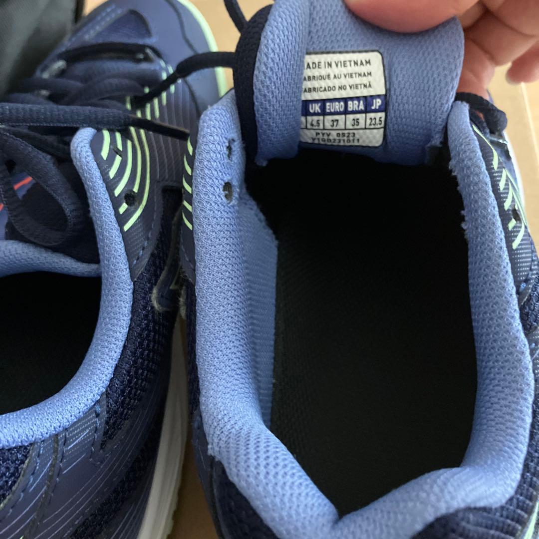 Mizuno バレーボールシューズ 23.5cm ネイビー/ライム