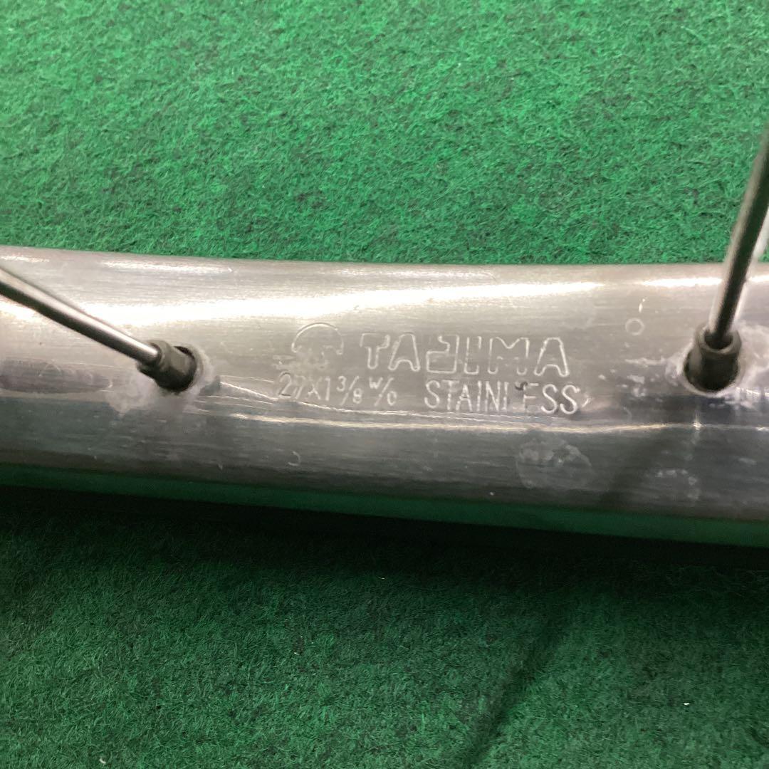 ステンレスリム　前輪　27x1-3/8 タイヤ付 ハブダイナモ j1端子