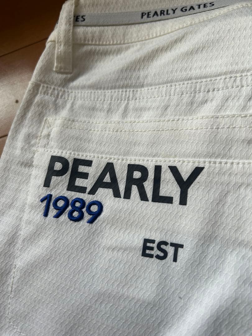 PEARLY GATES ホワイトパンツ　ゴルフパンツ