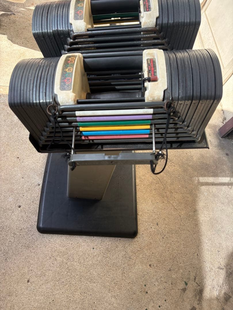 パワーブロック　正規品　可変式ダンベル　41kg×2 ラックスタンド付き